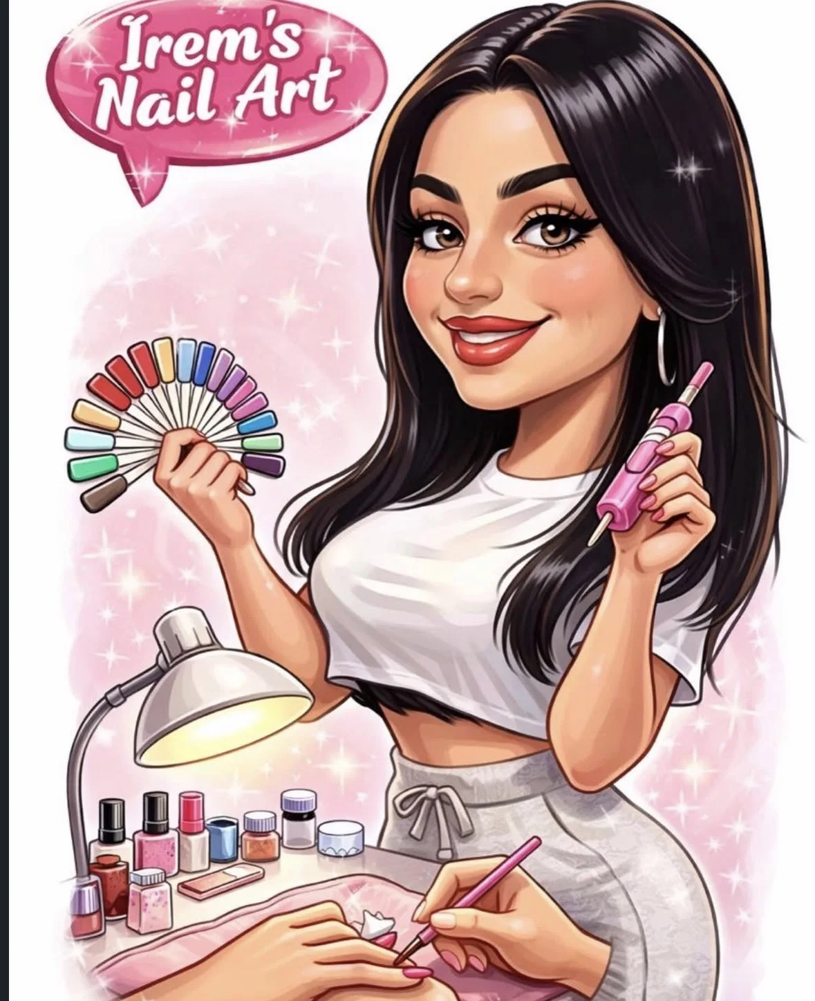 İrem's Nail Art tarafından uygulanan kişiye özel tırnak tasarımı